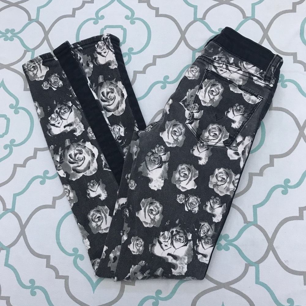 💙👖CUTE! HUDSON FLORAL SKINNY👖💙14 28” VGUC - Picture 7 of 8
